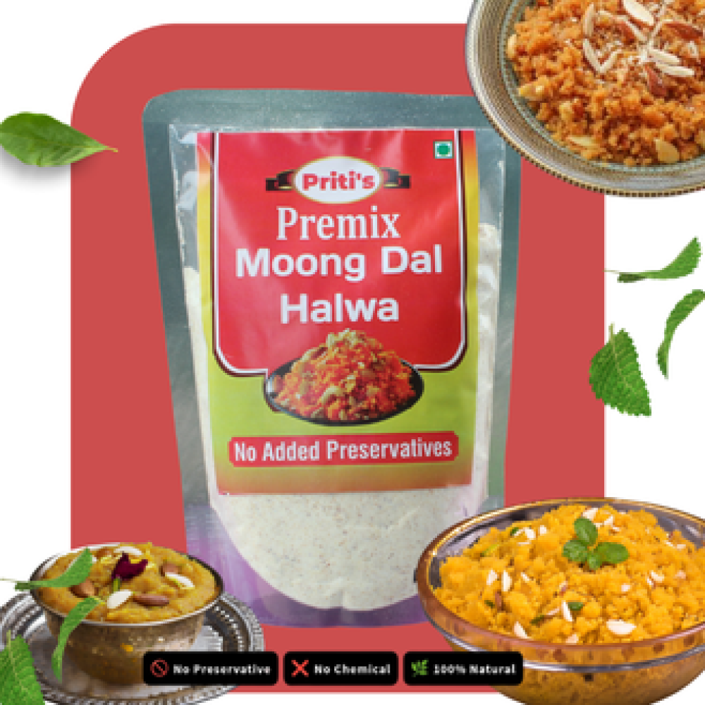 Priti's Premix Moong dal halwa
